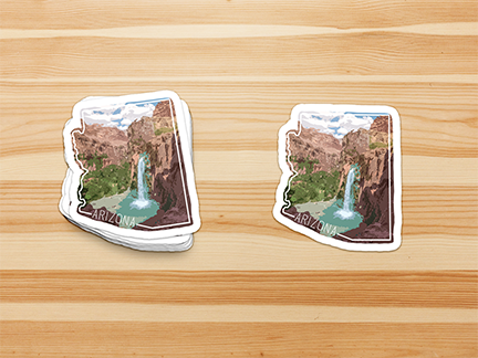 Arizona Waterfall Sticker